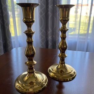 Vintage brass candlesticks